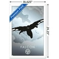 thumbnail image 3 of Marvel Heroic Silhouette - Falcon Wall Poster, 14.725" x 22.375", Framed, 3 of 3