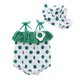 thumbnail image 1 of Gibobby Mamelucos para bebe niño Mono con volantes sombrero correas bebé infantil punto niñas Sunsuit estampado niñas y mono(Verde, 3-6 Meses), 1 of 4