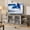 ‎Grey2, variant on Farmhouse TV Stand for 65/75 In TVs Industrial Entertainment Center with Double Mesh Doors and Storage Cabinet Rustic Oak TV Console for Living Room