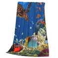 thumbnail image 3 of Bingfone Colorful Coral Reef Print Flannel Fleece Blanket Throw Blanket For Bed,Sofa,Couch,Travel,Camping(50"X40"), 3 of 9