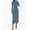 DustyBlue, variant on YOGAFOX Women's Fall Mock Neck Midi Bodycon Long Sleeve Elegant Dresses S-XL