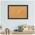 thumbnail image 2 of Amanti Art Natural Cork Board Wood Framed Dappled Black Brown Narrow Bulletin Board 27 in. x 19 in., 2 of 7
