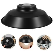 LEORX 1Set Lamp Shades for Pendant Lamp Black Iron 8.9*8.9*2.6in for Dining Room and Bar Decor
