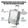 thumbnail image 5 of Clear PVC Luggage Cover Protector for Wheeled Suitcases, Rainproof and Scratch-Resistant Travel Suitcase Protector with Handle Hole, 5 of 9