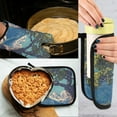 thumbnail image 5 of Yayeee Oven Mitts and Pot Holder Set of 4 Heat Resistant Kitchen Gloves Baking Hot Pad, Blue Tree, 5 of 5