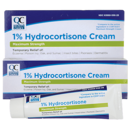 Quality Choice 1% Hydrocortisone Cream - Maximum Strength 1 oz (Best Over The Counter Hydrocortisone Cream)
