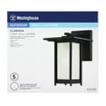 thumbnail image 4 of Westinghouse 6203800 Clarissa One-Light Outdoor Wall Lantern, Textured Black Finish on Steel with Frosted Glass, 4 of 5