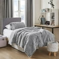 thumbnail image 4 of Coma Inducer Peak of Cozy® - ® Oversized Comforter Set - Chevron Frosted Espresso Twin XL Adult, Teen & Dorm 2 Piece, 4 of 5