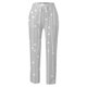 thumbnail image 3 of WILLBEST Pantalones Casuales para Mujer, Ligeros, de Verano, de Lino Estampado, con Cordón, Cintura Elástica, Pierna Recta y Bolsillos para Uso Diario. Chica, 3 of 4