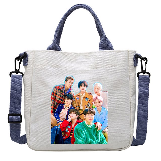 Bolso Bandolera Coreano De Hombro Lona Estudiante Compras Gao Jiahui unisex