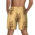 thumbnail image 3 of Xecao German Shepherd Dog for Men's Swimming Trunks Swim Trunks Quick Dry Swim Shorts with Mesh Lining Funny Swimwear Bathing Suits, 3 of 9
