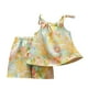 thumbnail image 1 of Odeerbi 1-6 Años Niñas Verano Pijamas Algodón Camisola Tops Pantalones Cortos Suave Floral Ropa de Dormir Dos Piezas Pijama Conjuntos, 1 of 8