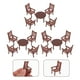 thumbnail image 5 of Juego de 3 mini mesas y sillas, modelo de muebles, mini casa, accesorio para sala de estar, 5 of 5