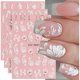 thumbnail image 1 of 3D Flowers Nail Stickers 4 Sheets Nail Stickers Nail Art Decals Self-Adhesive Nail Art Decoration Nail Accessories, 1 of 5