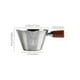 thumbnail image 3 of Copa de Medición de Vidrio Copa de Medición Italiana, Taza de Café de Mango de Madera, Taza de Extracción de Marca de Onza, Taza Graduada de Acero Inoxidable, 3 of 9