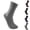 16# Gray, variant on Men's Mid Calf Socks Breathable Seamless Moisture Wicking Solid Crew Socks,Gray