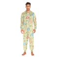 thumbnail image 3 of FORMRS Onesies Pajama for Adults Unisex Hoodie Winter Jumpsuit One Piece Sleepwear, Sizes S-2XL, Colorful Flower, 3 of 7
