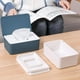 thumbnail image 4 of Caja de pañuelos blancos verdes con tapa, bolsa dispensadora de toallitas húmedas para servilletas, caja de almacenamiento de toallitas húmedas para, 4 of 5