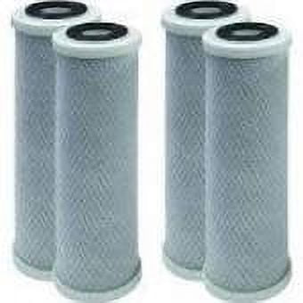 CFS Compatible with SpectraPure (R.O. Filters) Carbon Block Filter Cartridge, 1 Micron, 4 Pack by CFS