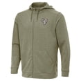 thumbnail image 2 of Men's Antigua Olive Los Angeles Rams Effortless Full-Zip Hoodie Jacket, 2 of 4