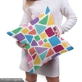 thumbnail image 4 of Ambesonne Colorful Fabric by the Yard Upholstery, Abstract Mosaic Tile, 3 Yards, Multicolor, 4 of 4