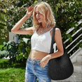 thumbnail image 4 of Crochet Bags for Women Summer Beach Tote Bag Aesthetic Tote Bag Hippie Bag Knit Bag, 4 of 4