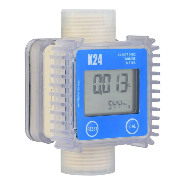 Medidor de flujo de combustible diésel digital de turbina, calibre 1BSPP para productos químicos, agua líquida