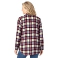 thumbnail image 2 of Woman Within Plus Size Classic Flannel Shirt, 2 of 6