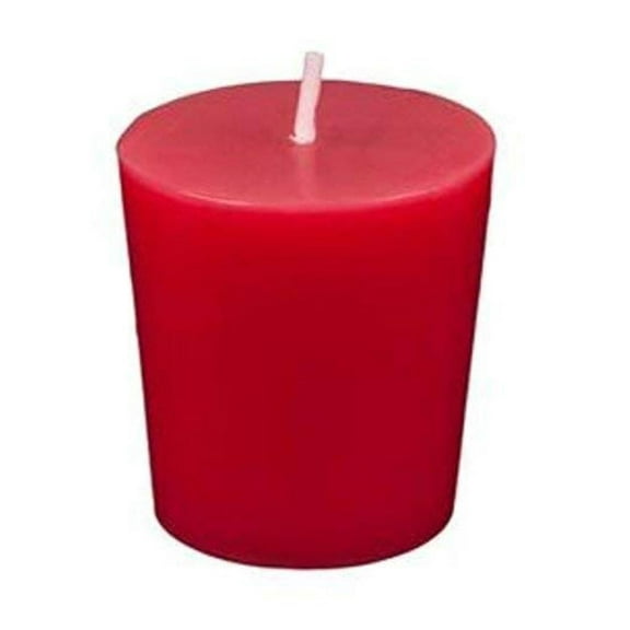 Red Unscented Natural Soy Wax 12 Set Votive Candle