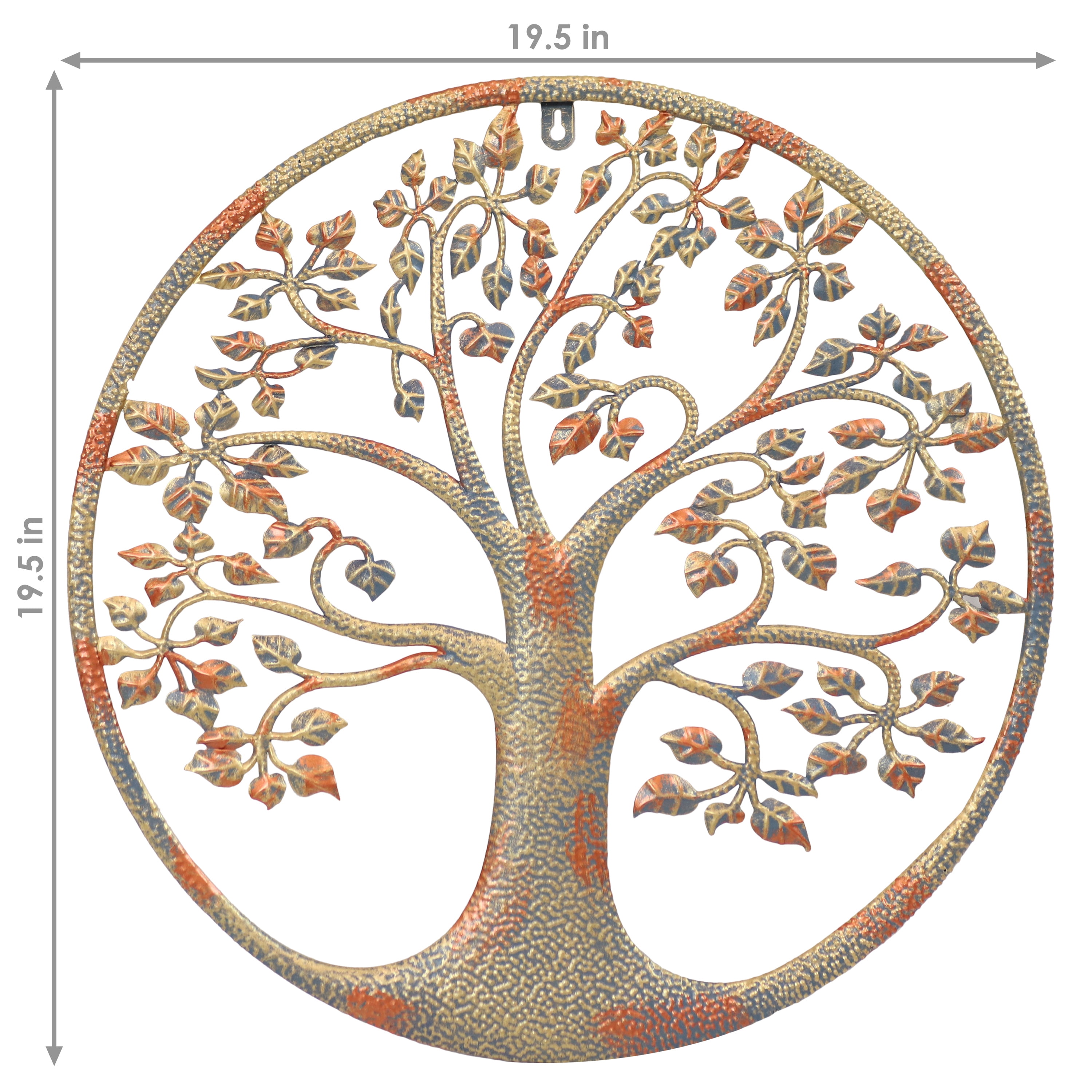 Sunnydaze Tree Of Life Metal Indoor/Outdoor Hanging Wall Art - 19.5 H -  Brown/Copper - Walmart.com