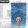 thumbnail image 3 of SCRAWLGOD Christmas Gingerbread Man Hot Air Balloon Print Blue 1 PCS PU Leather Headrest Cover Non Slip Sofa Headrest Protector for Recline Chair Head Rest Covers,17x27in, 3 of 7