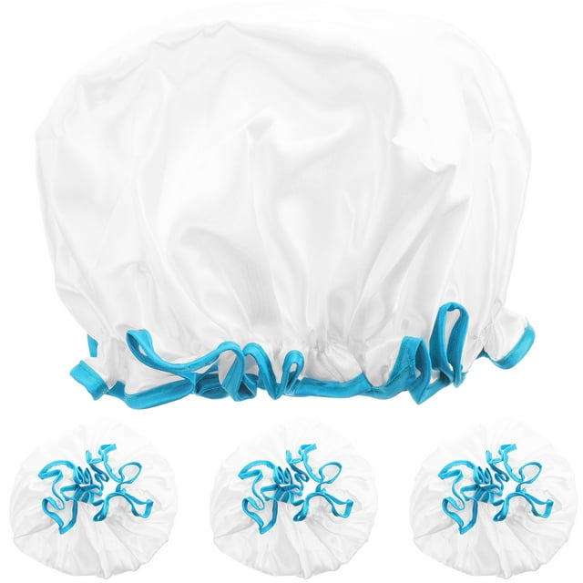 4 Pcs Bonnets de Bain Réutilisables Couvre-Cheveux Élastiques Bonnets de Protection pour la Maison