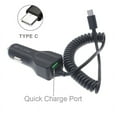 thumbnail image 2 of 30W Car Charger for Kyocera DuraXV Extreme -- Type-C Power Adapter DC Socket Fast USB Port Coiled Cable USB-C compatible with Kyocera DuraXV Extreme Flip Phone, 2 of 5