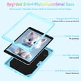 thumbnail image 3 of Kids Case for iPad 7th/8th/9th Generation 10.2 inch Shockproof Cover, 2 Layer Protection, with Built-in Stand & Shoulder Strap, 3 of 7