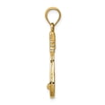 thumbnail image 2 of 14k Yellow Gold Polished Tennis Racket Pendant, 2 of 5