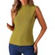 thumbnail image 2 of Blusa sin mangas de cuello alto INSPIRE CHIC para mujeres, verano, tejido de punto acanalado, 2 of 6