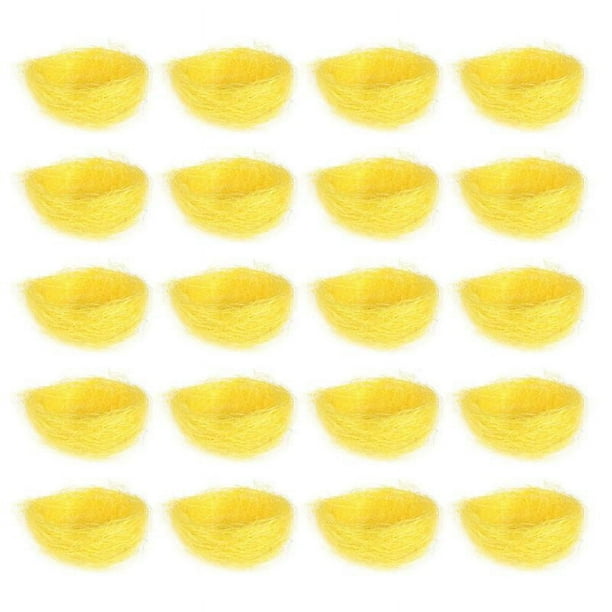 20 piezas decoraciones de nido de pájaro de imitación