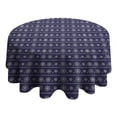 thumbnail image 4 of Christmas Round Tablecloth 60x60in(153x153cm) – Waterproof Polyester Table Cover with Full Print Design, Wrinkle Resistant & Washable for Kitchen Dining Party Decor, 4 of 6