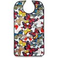 thumbnail image 3 of 3 Pack Adult Bib For Eating Washable Reusable Waterproof Clothing Protector 34 X 18 Inch, 3 of 5