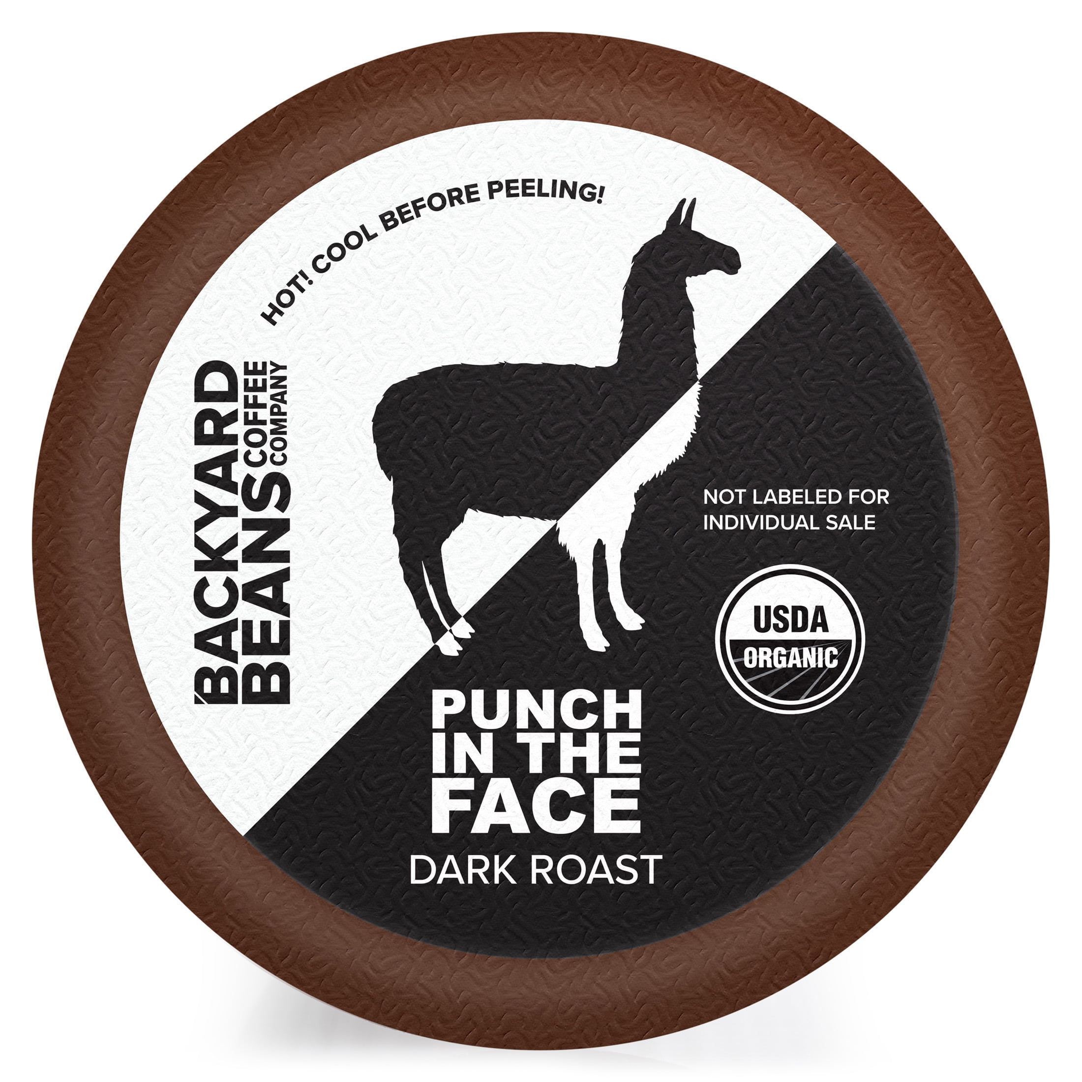 Local Backyard Beans Coffee Co Punch in the Face, Organic, Dark Roast, Keurig Coffee Pods, 24ct