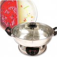 thumbnail image 6 of LP Living Plus Electric Dual Sided Stainless Steel Shabu Shabu Hot Pot with Burner and Glass Lid 5.0L, 6 of 8