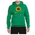 thumbnail image 2 of You Are My Sunshine Skull And Sunflower Inspirational/Christian Unisex Graphic Hoodie Sweatshirt, Kelly, Large, 2 of 3