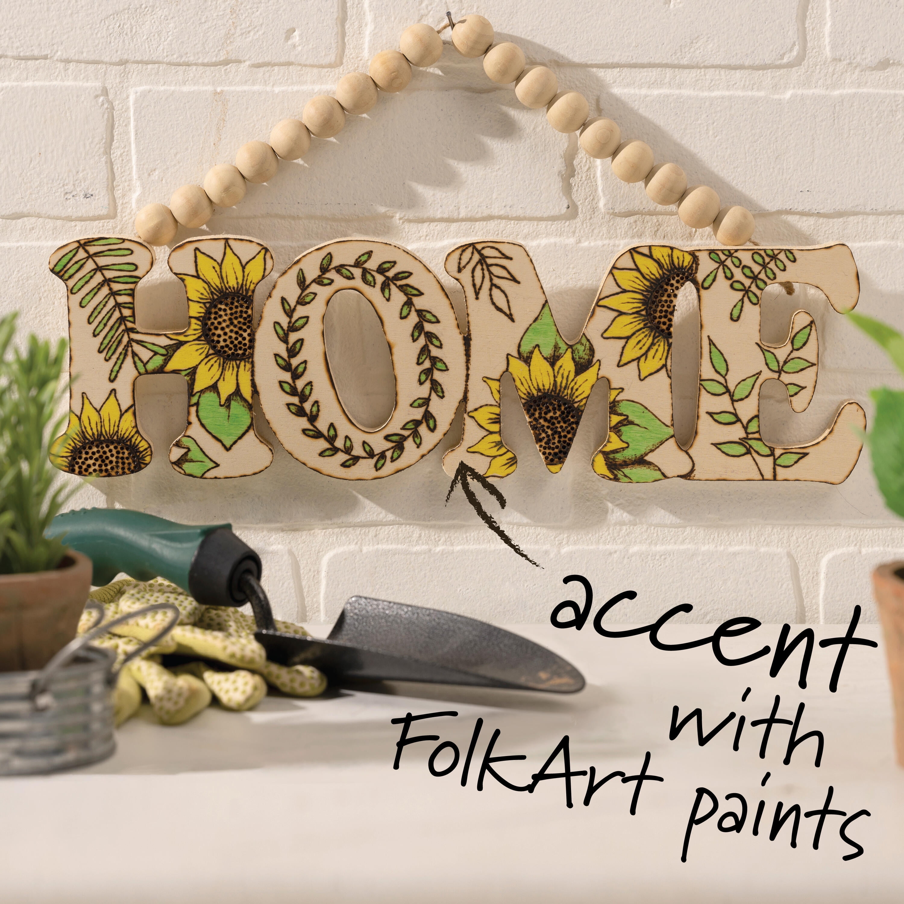 Make your own wood burned Mandela with the Plaid Wood Burning Set, FolkArt  Ultra Dy & Watercolor paints.