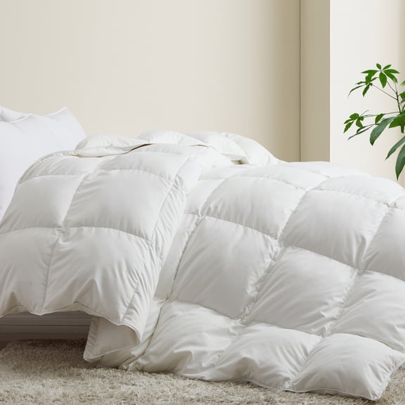 Peace Nest Heavyweight White Goose Down Comforter Winter Duvet Insert, Twin