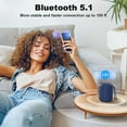 thumbnail image 4 of IPX6 Waterproof Bluetooth Speakers Portable Speakers Bluetooth Wireless 15H Playing Time 360°Stereo Sound,TWS Paring with Bass Dual Pairing for Outdoor Travel，Gift Ideas, 4 of 9