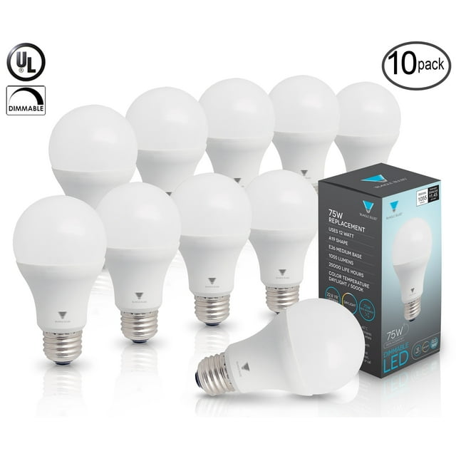 Triangle Bulbs LED Light Bulbs (10 Pack) LED Dimmable, 1055 Lumens ...