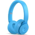 thumbnail image 1 of Restored Beats Solo Pro Wireless Noise Cancelling On-Ear Headphones - H1 Chip, Class 1 Bluetooth, Transparency, 22 Hours of Listening Time, Built-In Microphone - (Light Blue), 1 of 7