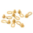 thumbnail image 1 of Conector de cadena de bicicleta 8 velocidades de liberación rápida eslabón de cadena faltante para bicicletas de montaña y carretera oro 10 pares, 1 of 12