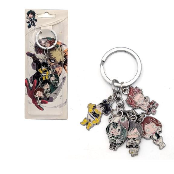 Asui Iida Kirishima Mineta & Uraraka - My Hero Academia 1.5" Keychain 5 pc. Pendant