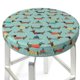 thumbnail image 3 of Disketp Dachshund Dog Puppy Funda Redonda para Taburete, Funda de Cojín para Silla de Bar Suave y Elástica-14 inch, 3 of 7